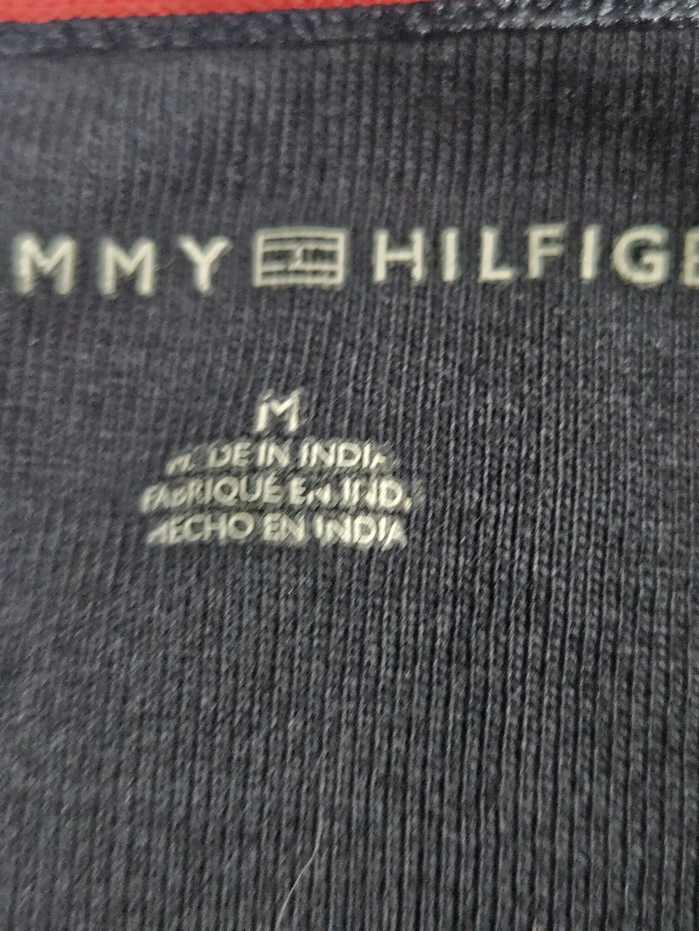 Tommy Hilfiger Navy Tank Top with Red and White Trim - Picture 3 of 7